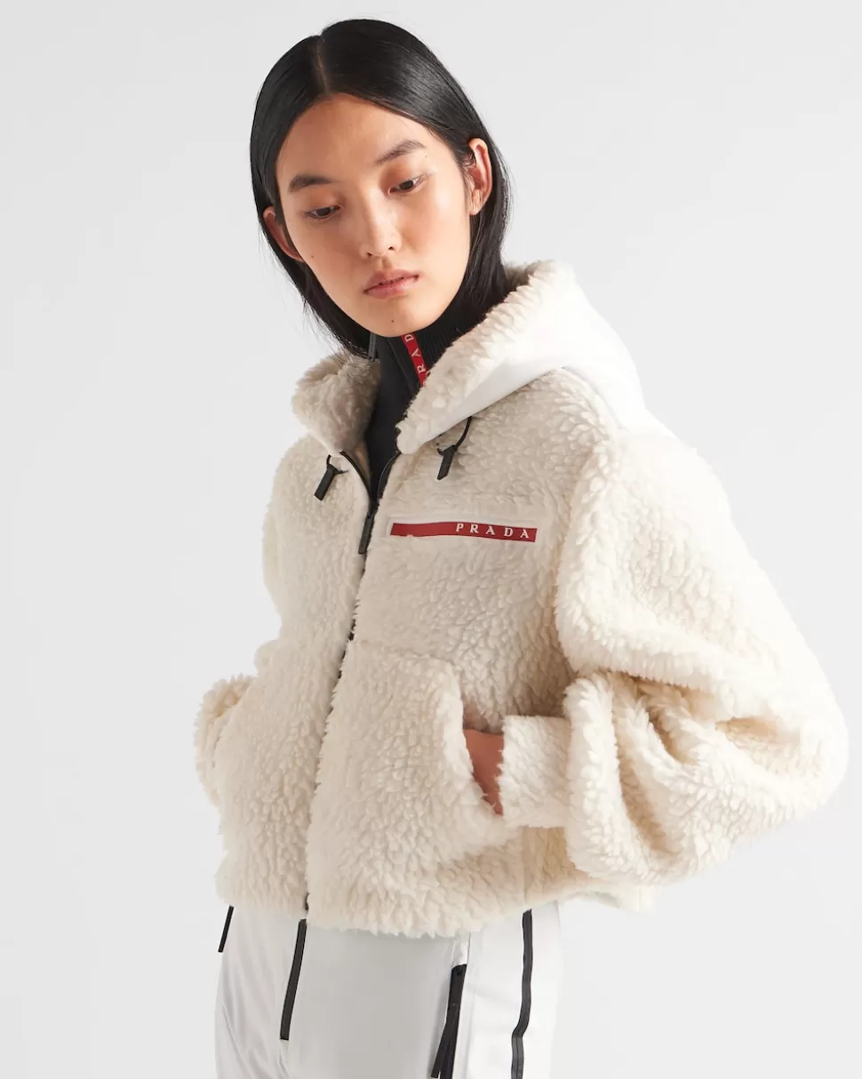 Prada Chaqueta Corta De Doble Forro Polar^Mujer ROPA