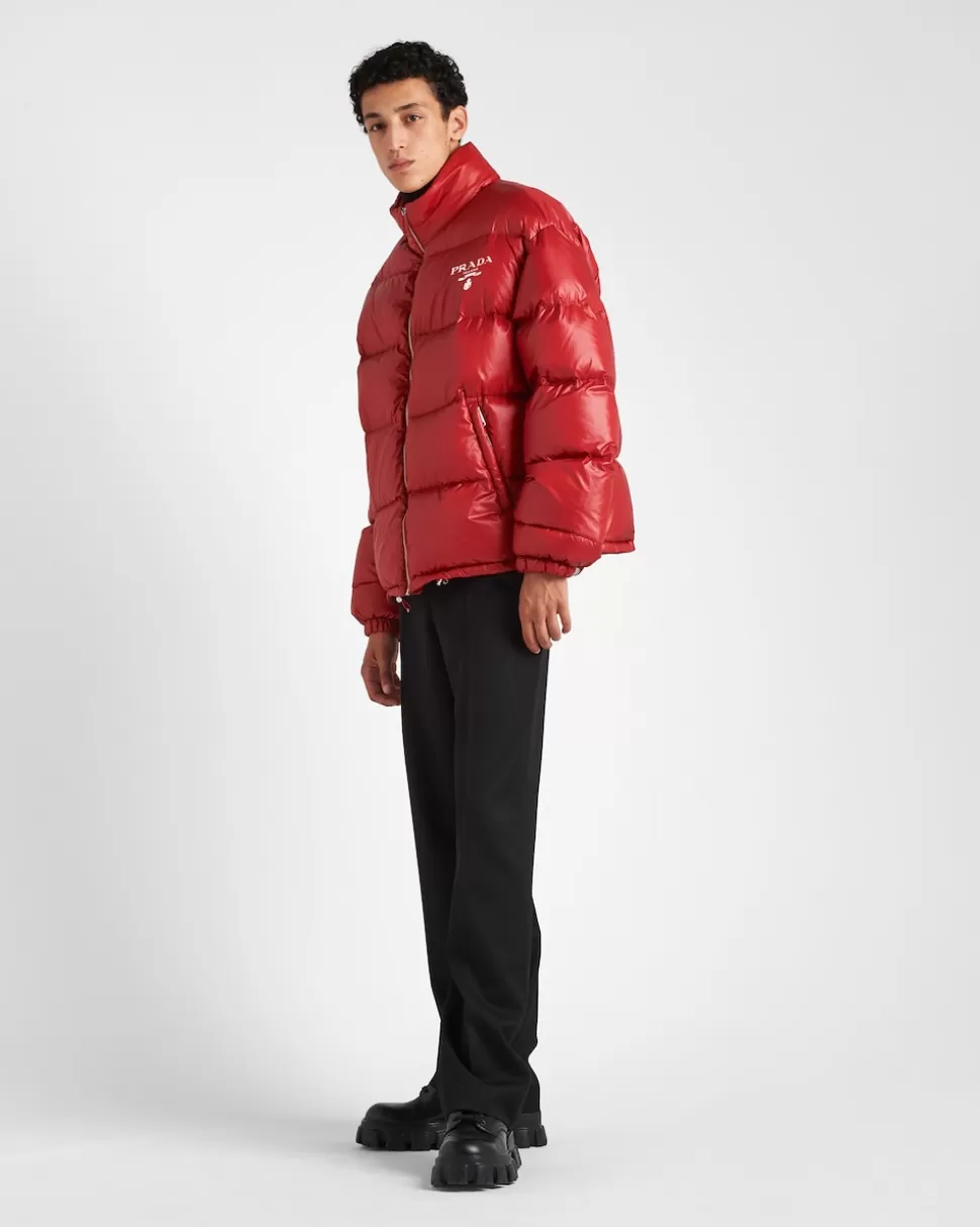 Prada Chaqueta De Plumón Corta De Re-nylon^Hombre ROPA DE ABRIGO