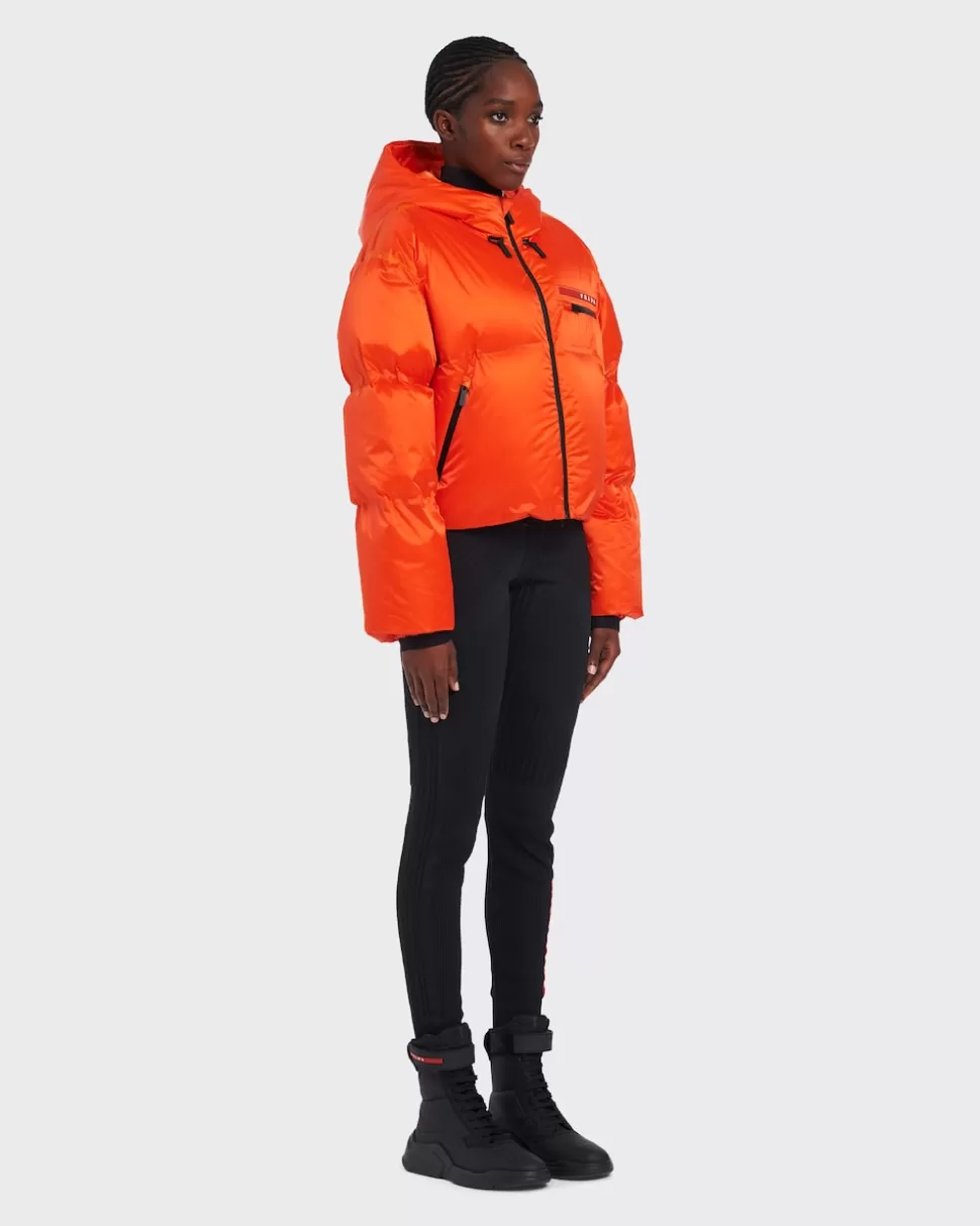 Prada Chaqueta De Plumón Corta De Re-nylon Técnico^Mujer ROPA