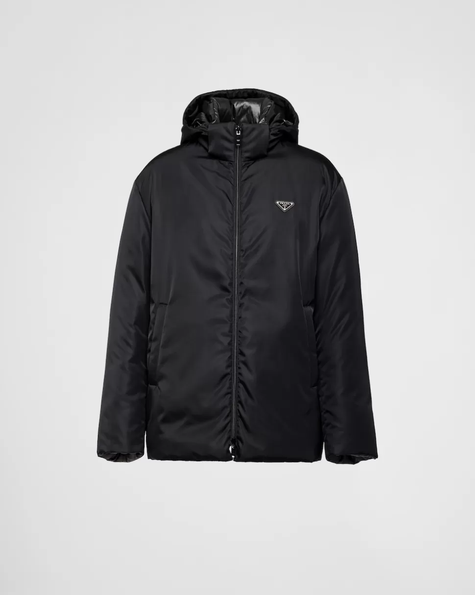 Prada Chaqueta De Plumón De Re-nylon Con Capucha^Hombre COLECCIÓN MASCULINA | ROPA DE ABRIGO