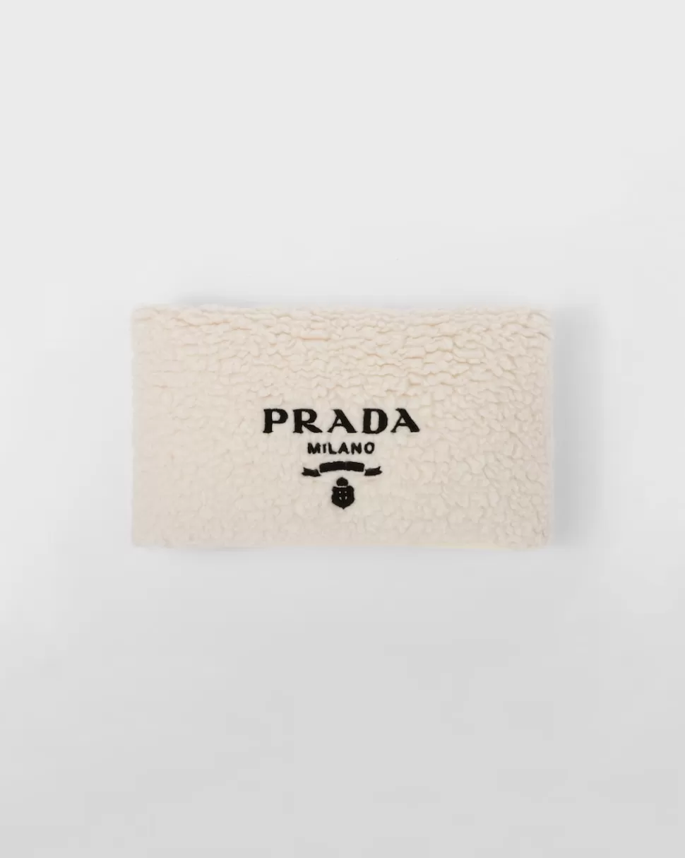 Prada Cojín De Piel Sintética De Cachemir Y Lana^Mujer/Hombre JUEGOS Y ACCESORIOS PARA EL HOGAR | JUEGOS Y ACCESORIOS PARA EL HOGAR