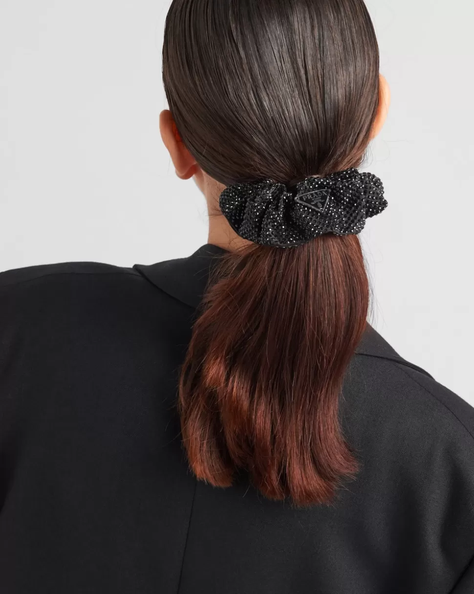 Prada Coletero De Satén^Mujer DIADEMAS Y ACCESORIOS PARA EL PELO