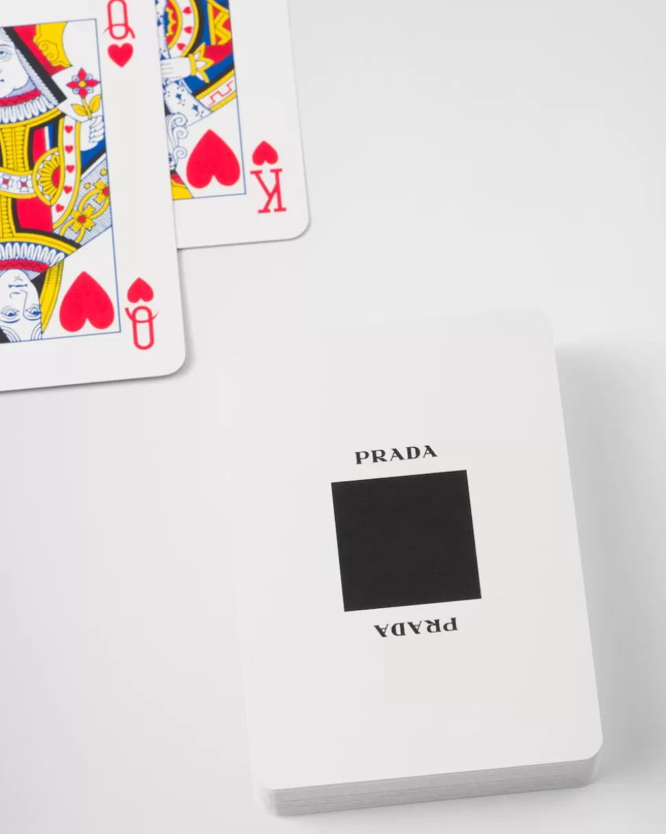 Prada Funda Saffiano Con Juego De Cartas^Mujer/Hombre JUEGOS | JUEGOS Y ACCESORIOS PARA EL HOGAR