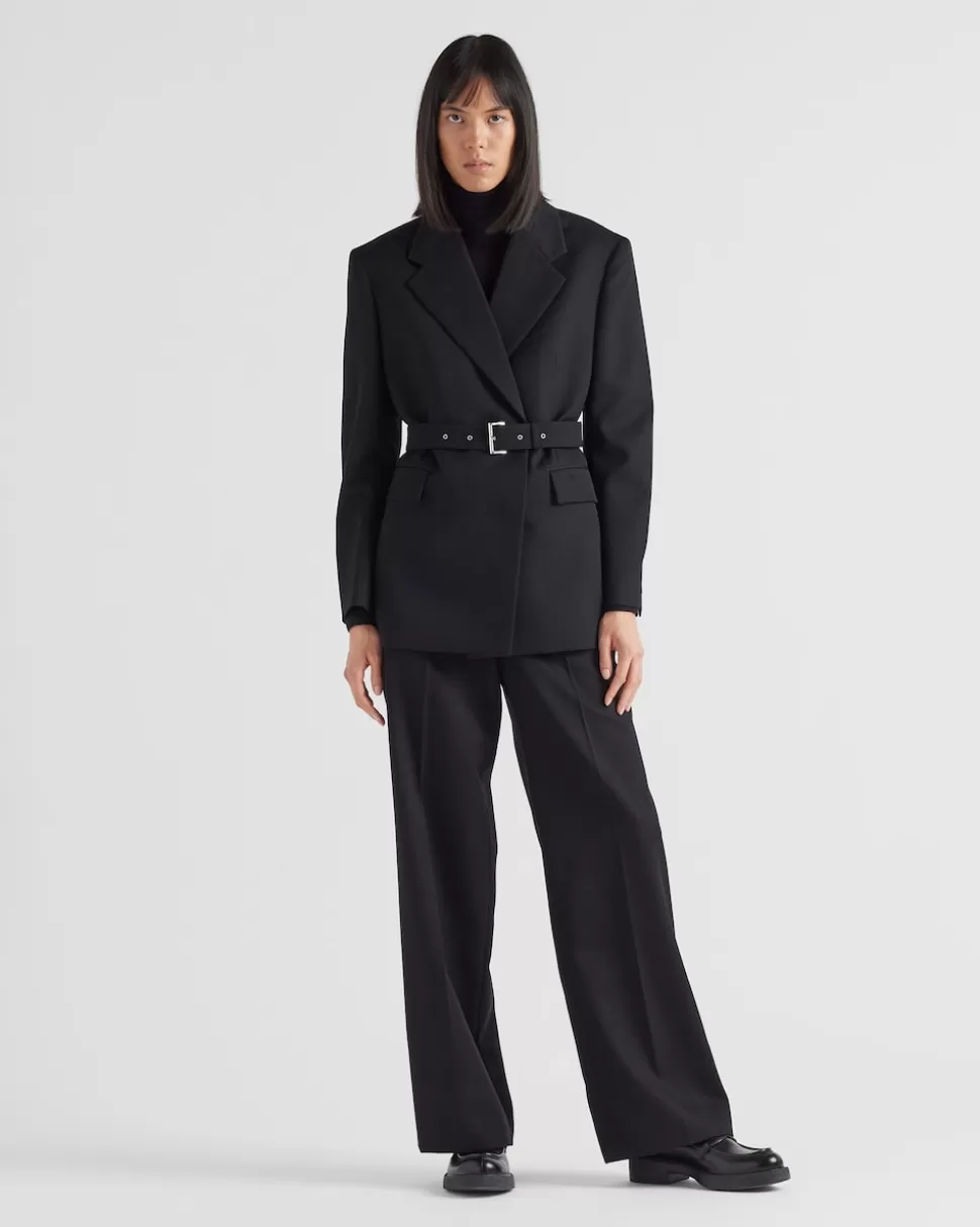 Prada Gabardine Pants^Mujer PANTALONES LARGOS Y CORTOS