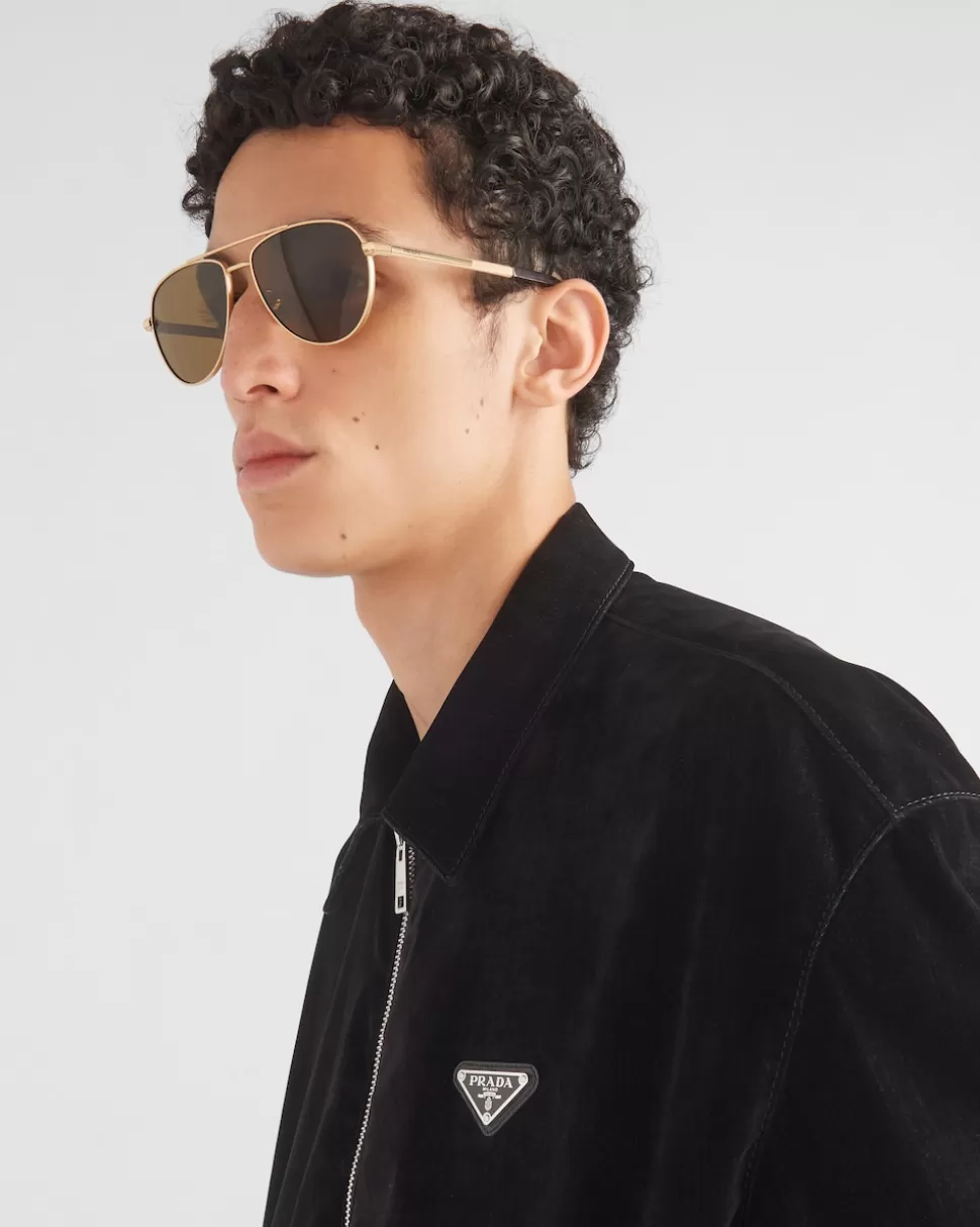 Prada Gafas De Sol Con Una Icónica Placa De Metal^Hombre GAFAS DE SOL