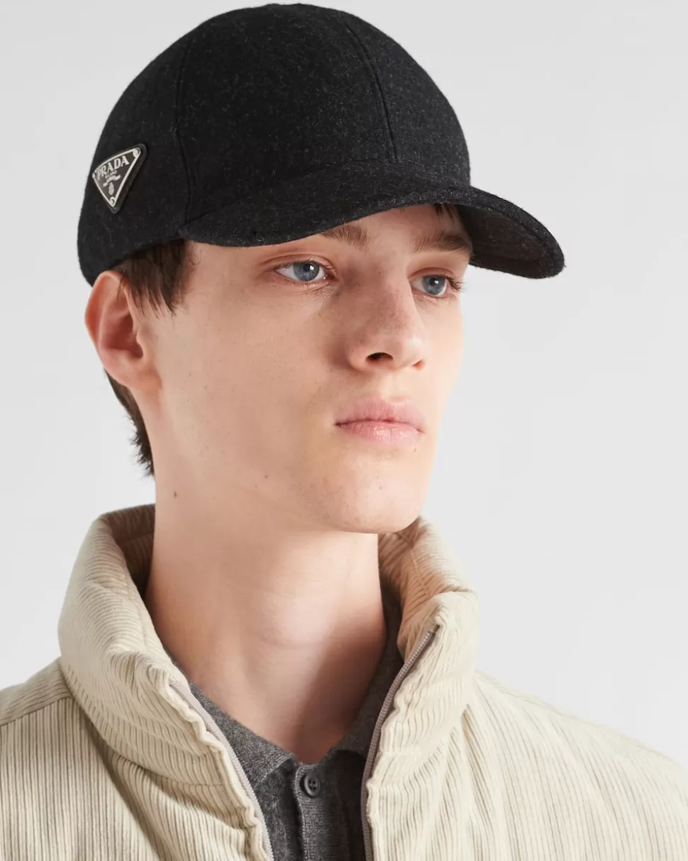 Prada Gorra De Béisbol De Loden^Hombre SOMBREROS Y GUANTES