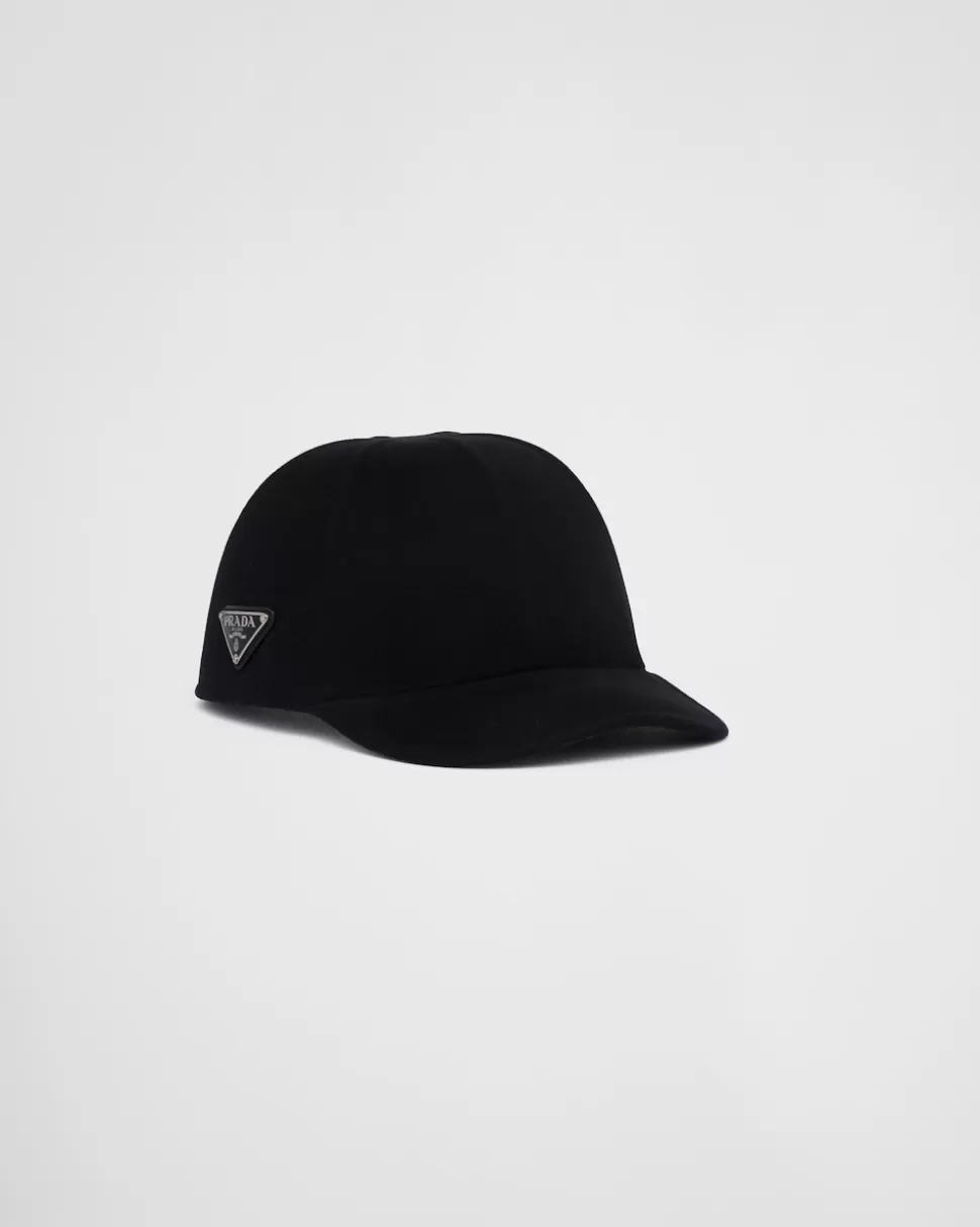 Prada Gorra De Béisbol En Fieltro^Hombre SOMBREROS Y GUANTES