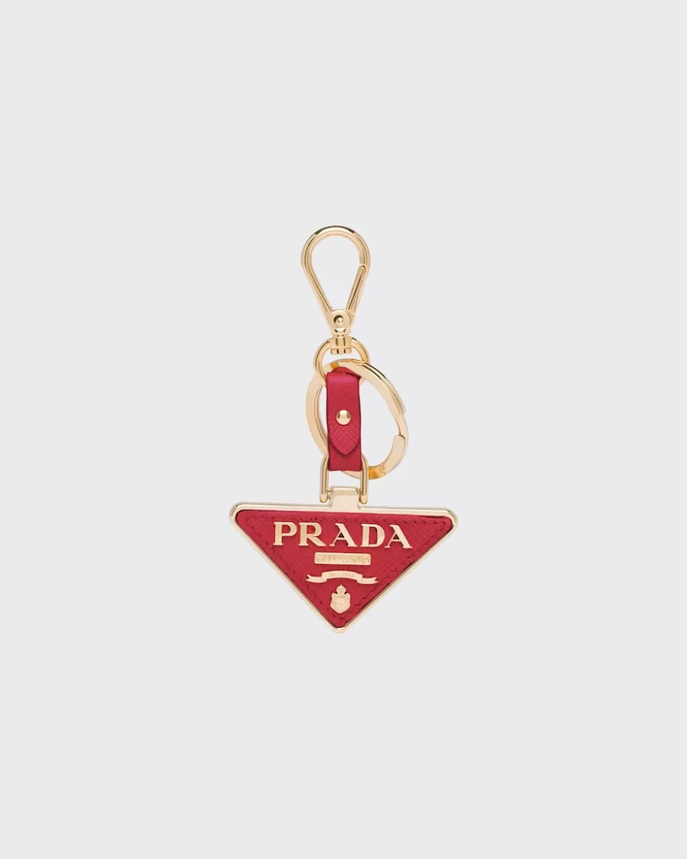 Prada Llavero De Piel Saffiano^Mujer ACCESORIOS TECNOLÓGICOS Y LLAVEROS