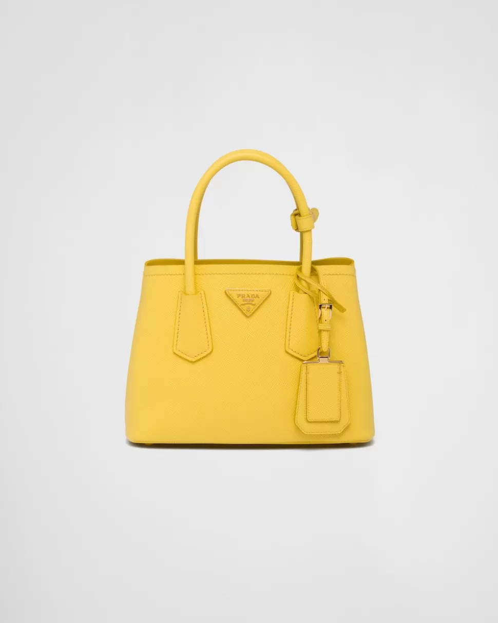 Prada Minibolso Double De Piel Saffiano^Mujer MINIBOLSOS | MINIBOLSOS