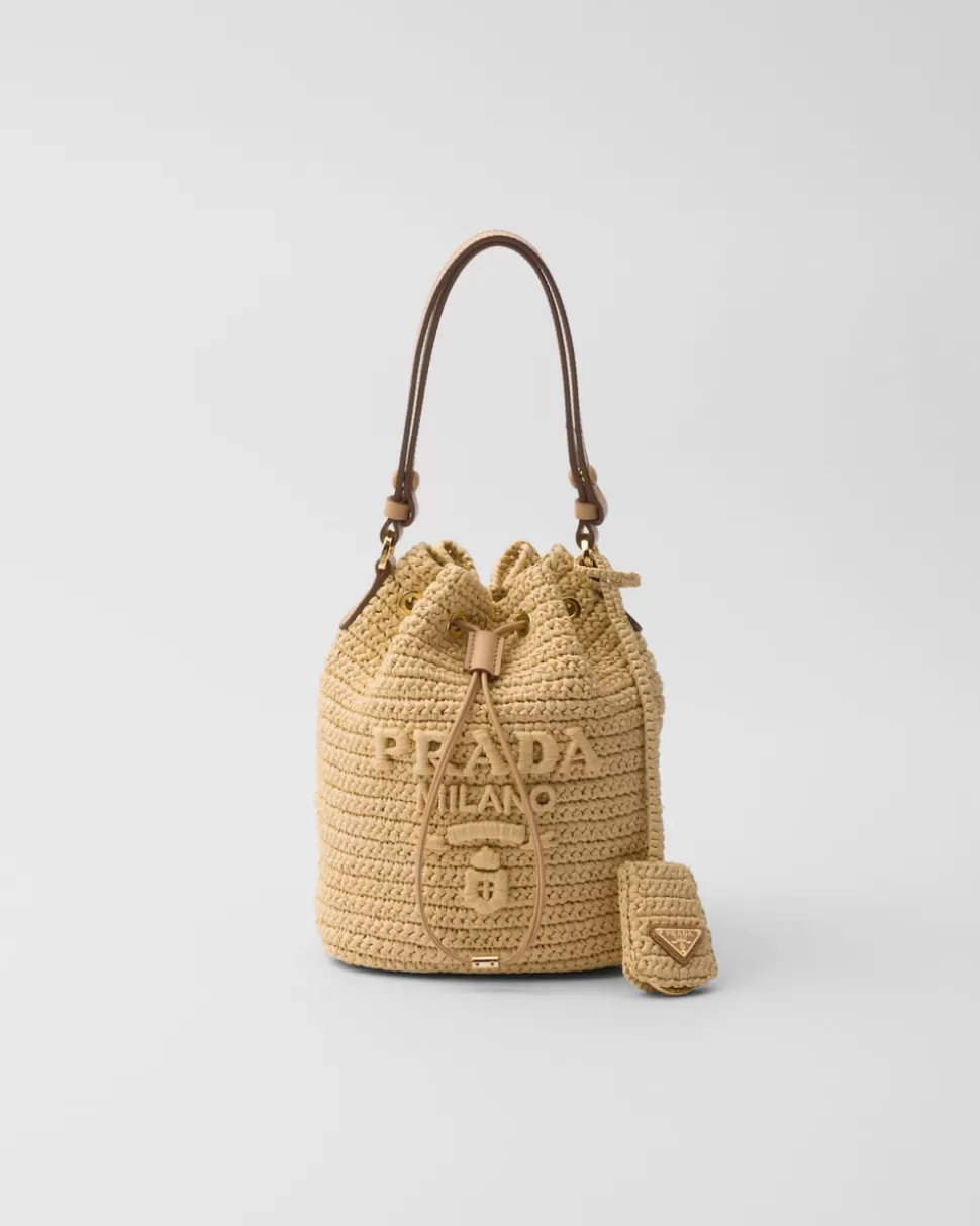 Prada Minibolso Saco De Croché Y Piel^Mujer PRADA SUMMER BAGS | BOLSOS DE HOMBRO