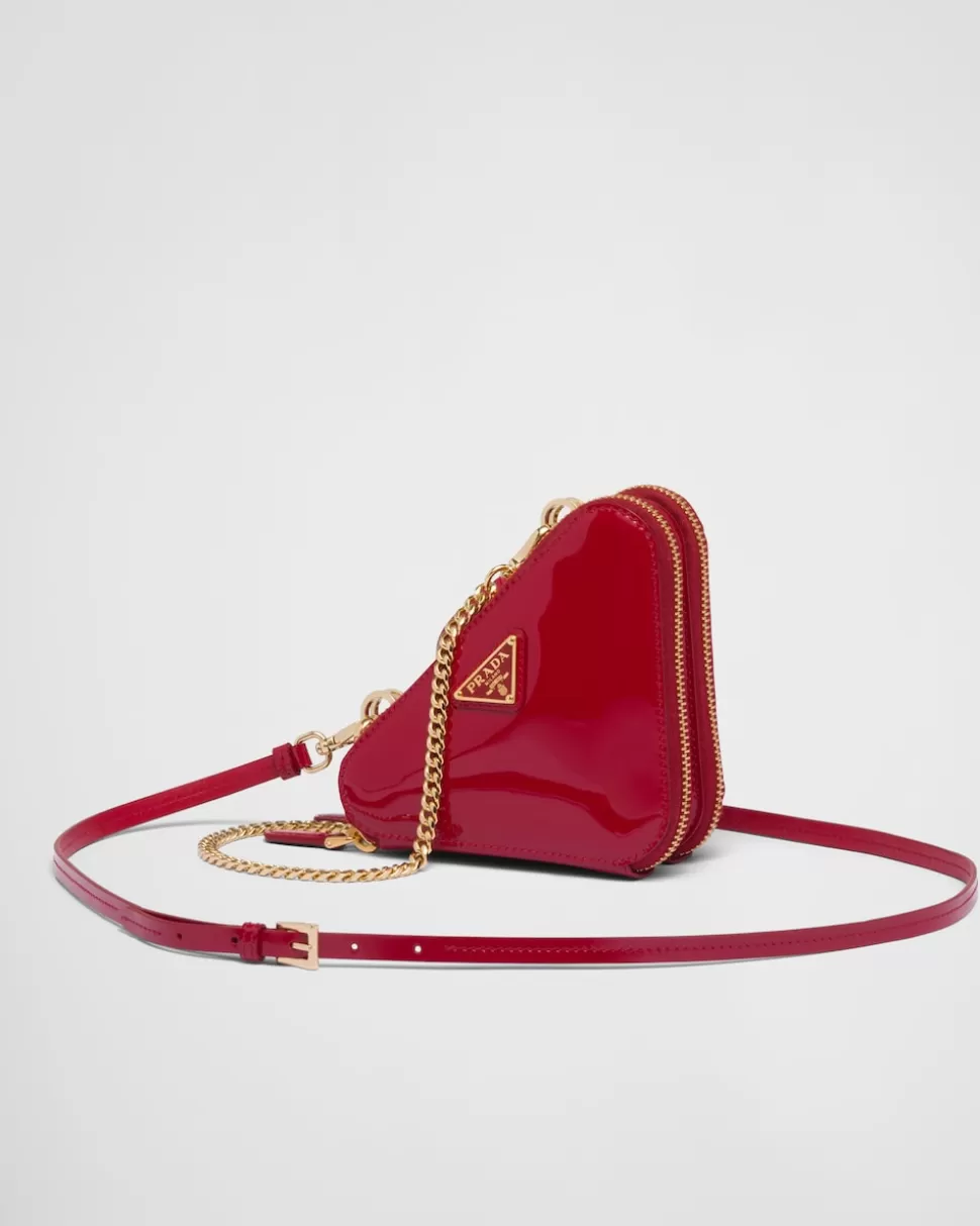 Prada Minipouch Triangular De Charol^Mujer MINIBOLSOS | MINIBOLSOS