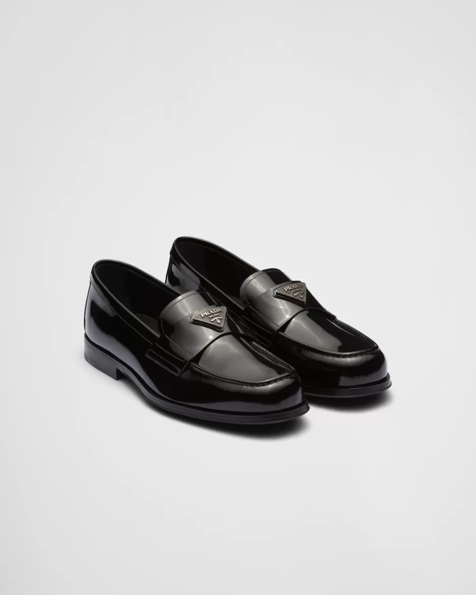 Prada Mocasines De Charol^Hombre MOCASINES