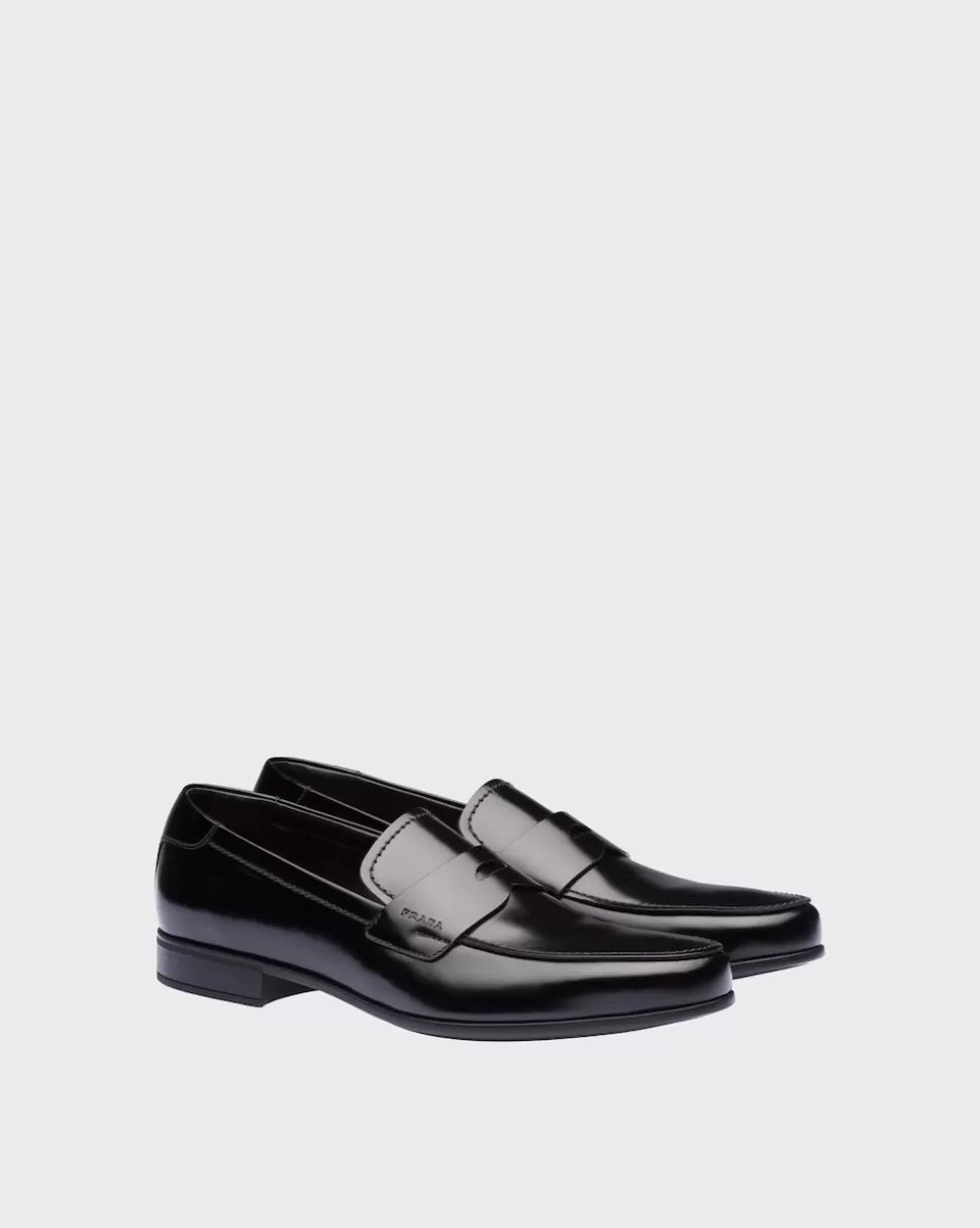 Prada Mocasines De Piel Cepillada^Hombre MOCASINES