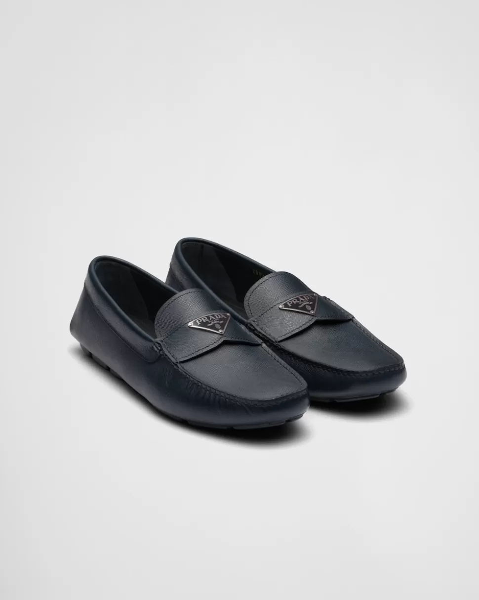 Prada Mocasines De Piel Saffiano^Hombre DRIVE