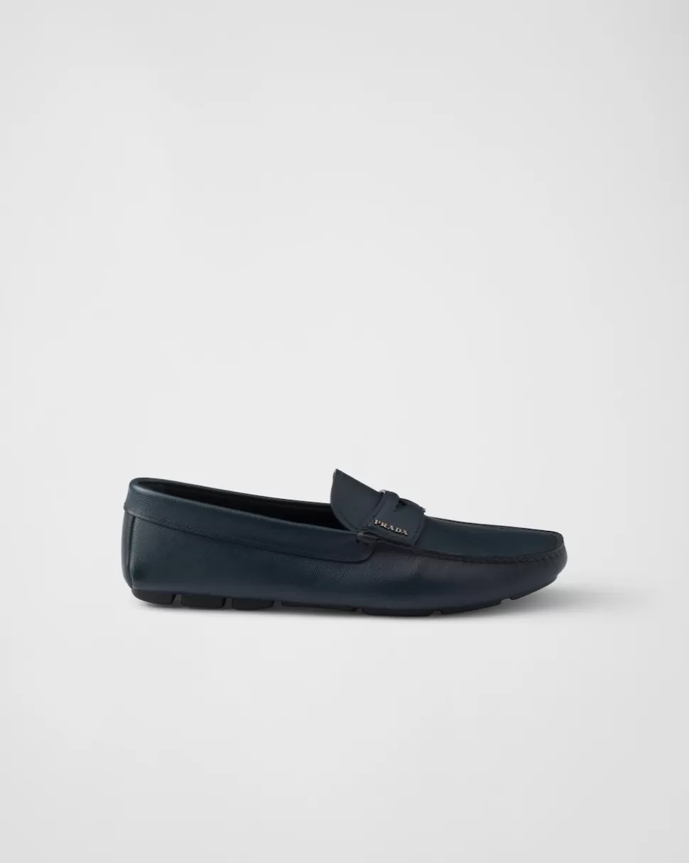 Prada Mocasines En Piel Saffiano^Hombre DRIVE