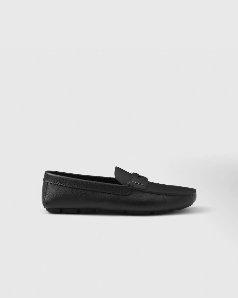 Prada Mocasines En Piel Saffiano^Hombre DRIVE