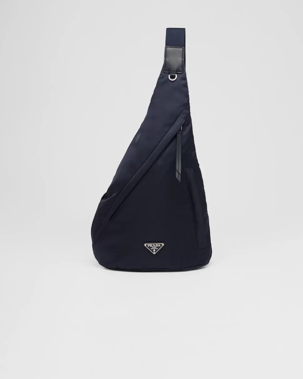 Prada Mochila De Piel Y Re-nylon^Hombre COLECCIÓN MASCULINA | MOCHILAS Y RIÑONERAS