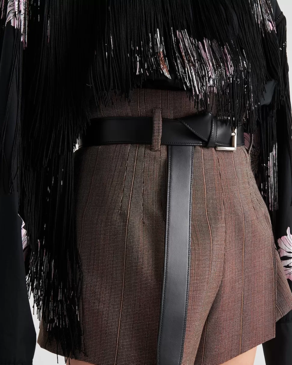 pantalones_cortos_de_lana_con_raya_diplomtica_282366.webp Prada Pantalones Cortos De Lana Con Raya Diplomática^Mujer PANTALONES LARGOS Y CORTOS