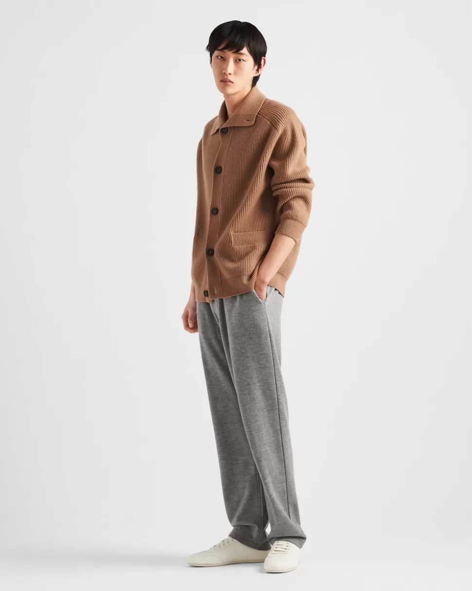 Prada Pantalones De Felpa De Algodón^Hombre ROPA DEPORTIVA Y SUDADERAS