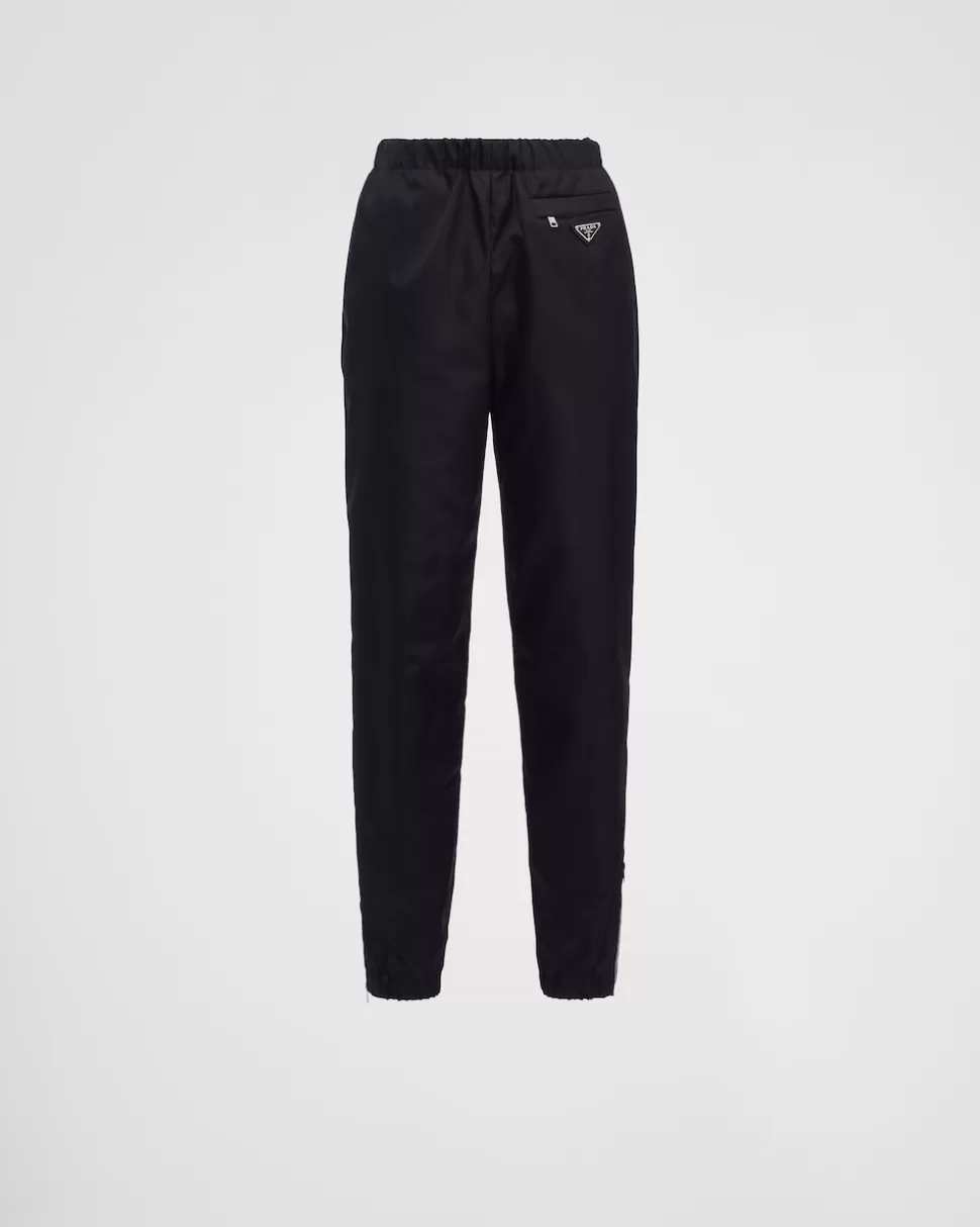 Prada Pantalones De Gabardina De Re-nylon^Mujer COLECCIÓN FEMENINA | PANTALONES LARGOS Y CORTOS