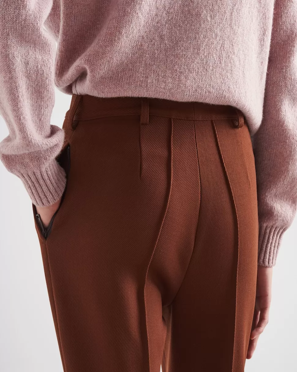 pantalones_de_natt_elstico_235409.webp Prada Pantalones De Natté Elástico^Hombre PANTALONES Y BERMUDAS