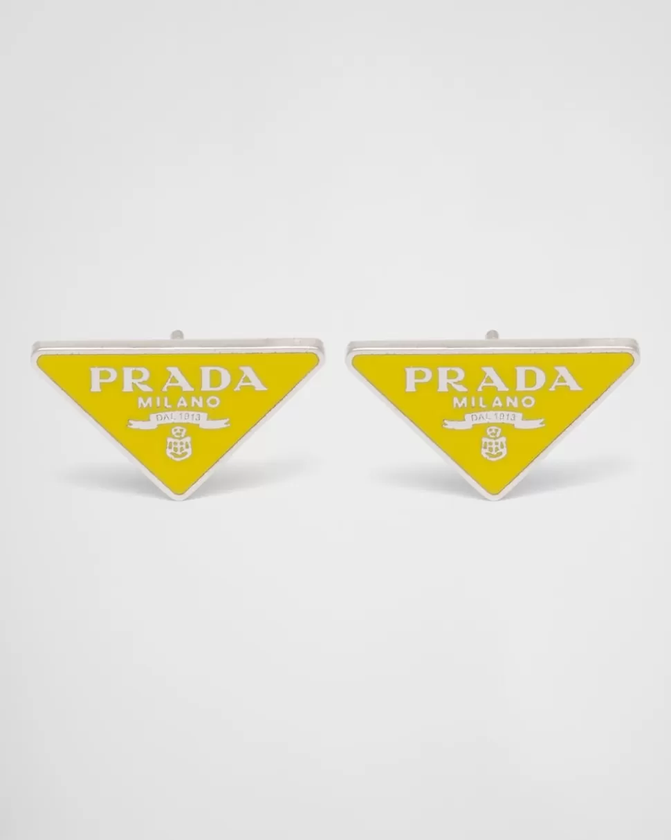 Prada Pendientes Smalto Jewels^Mujer JOYAS DE PLATA