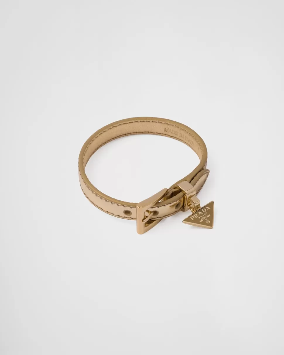 Prada Pulsera De Piel Cepillada^Mujer JOYAS DE FANTASÍA