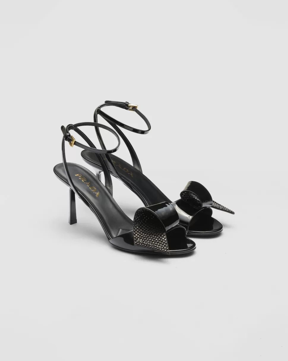 Prada Sandalias De Charol^Mujer SANDALIAS