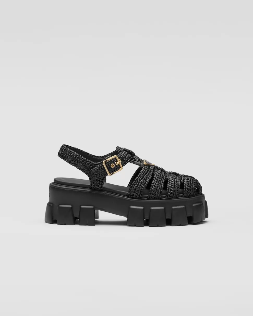 Prada Sandalias De Croché Monolith^Mujer SANDALIAS