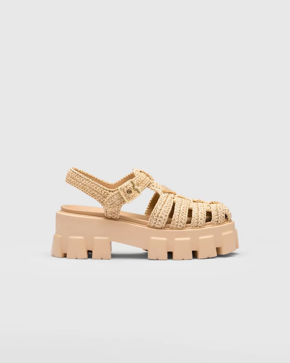 Prada Sandalias De Croché Monolith^Mujer SANDALIAS