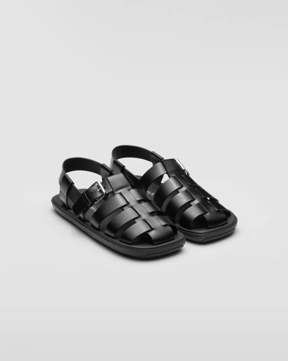 Prada Sandalias De Piel Cepillada^Hombre SANDALIAS