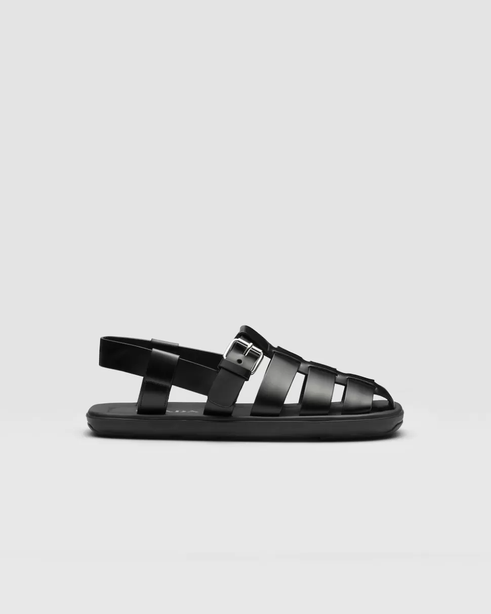 Prada Sandalias De Piel Cepillada^Hombre SANDALIAS