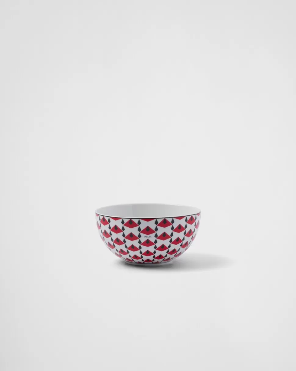 Prada Set De Dos Cuencos De Sopa De Porcelana - Vienna Red^ PLATOS Y BOLES