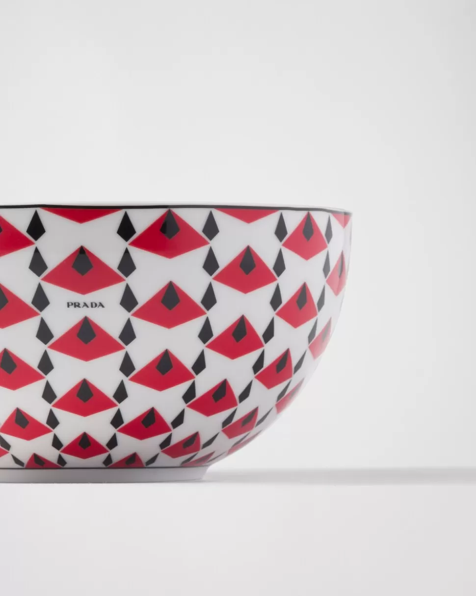 Prada Set De Dos Cuencos De Sopa De Porcelana - Vienna Red^ PLATOS Y BOLES