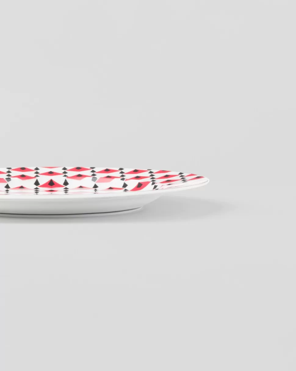 Prada Set De Dos Platos De Postre De Porcelana - Vienna Red^ PLATOS Y BOLES