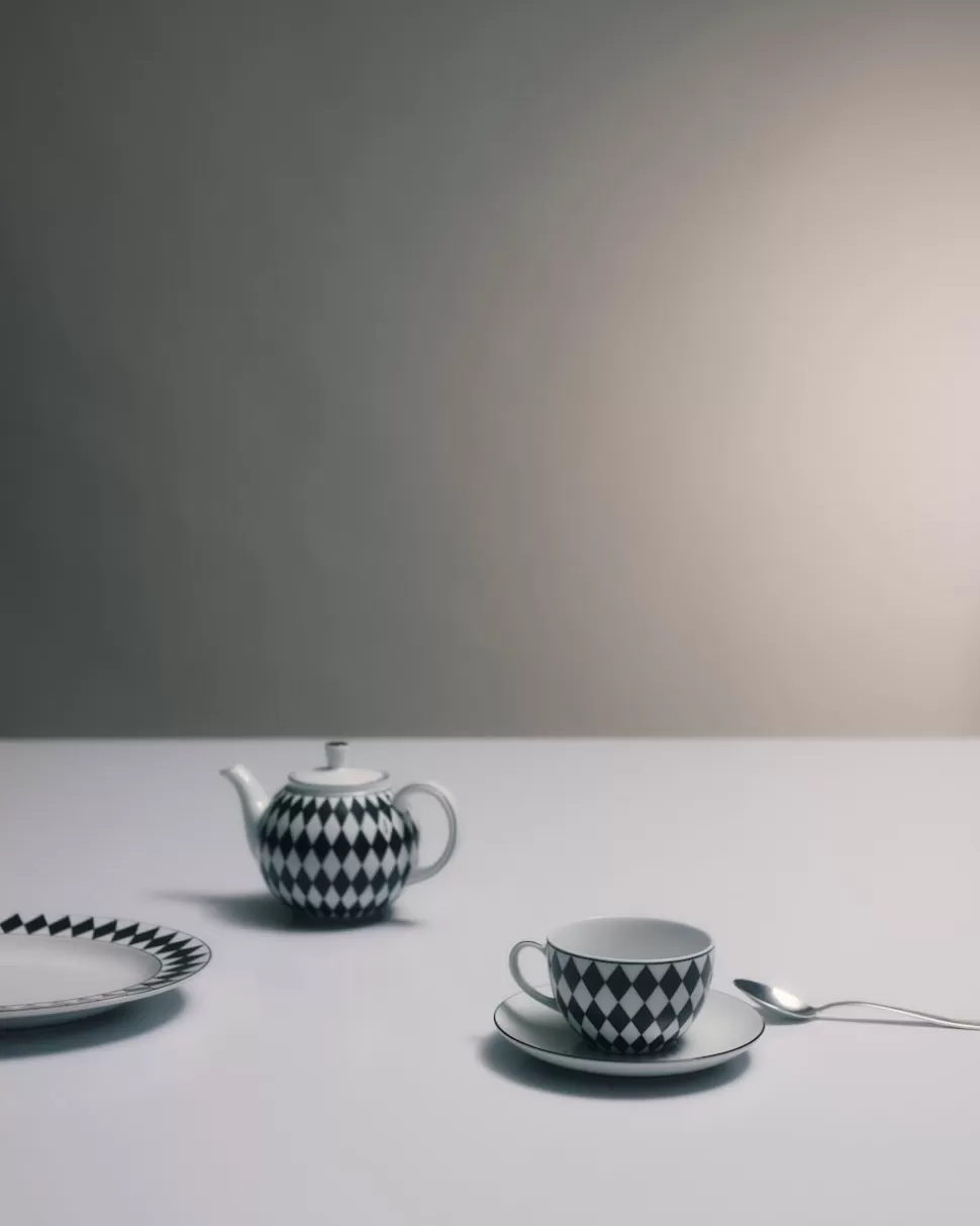 Prada Set De Dos Tazas De Té De Porcelana - Checkerboard^ TÉ Y CAFÉ