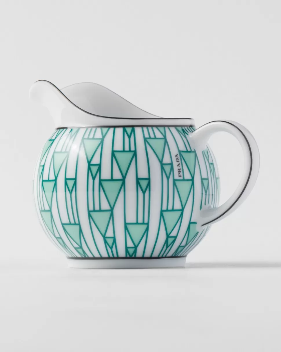 Prada Set De Jarrita Y Azucarero De Porcelana - Vienna Green^ TÉ Y CAFÉ
