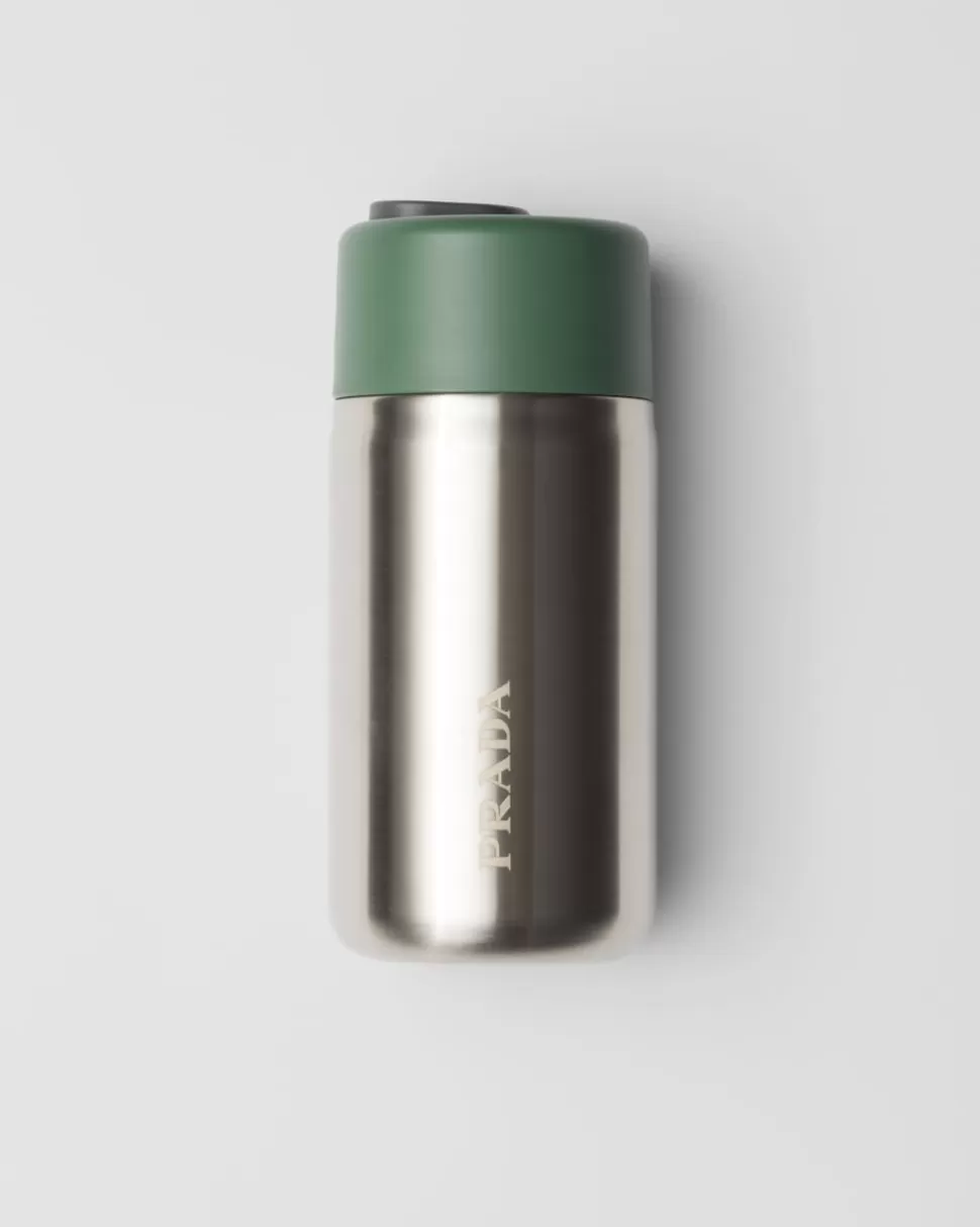 Prada Taza De Viaje En Acero Inoxidable, 340 Ml^Mujer/Hombre DEPORTE Y OCIO | JUEGOS Y ACCESORIOS PARA EL HOGAR