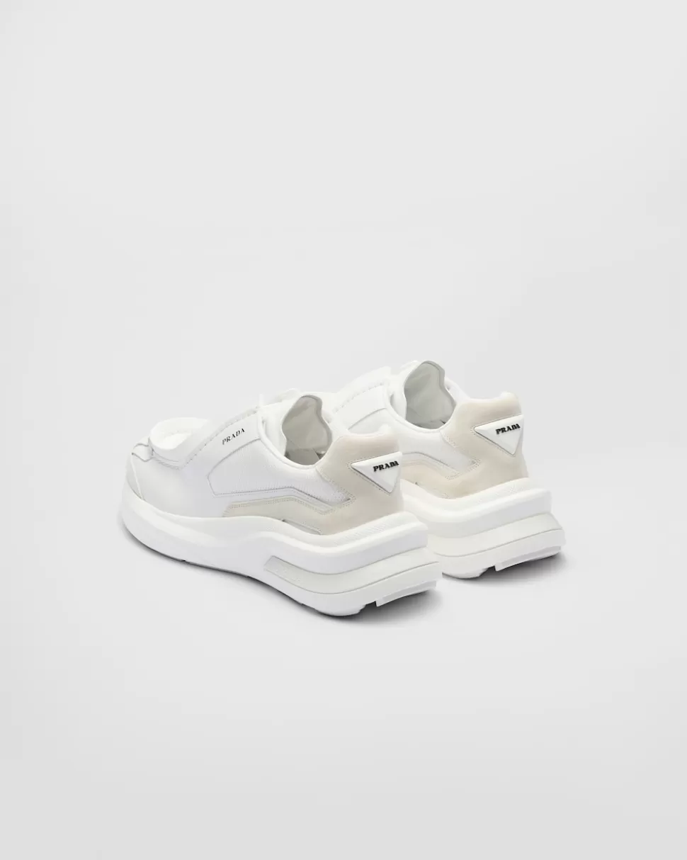 Prada Zapatillas Deportivas Systeme De Piel Cepillada Con Tejido Técnico Y Elementos De Ante^Hombre ZAPATILLAS DEPORTIVAS