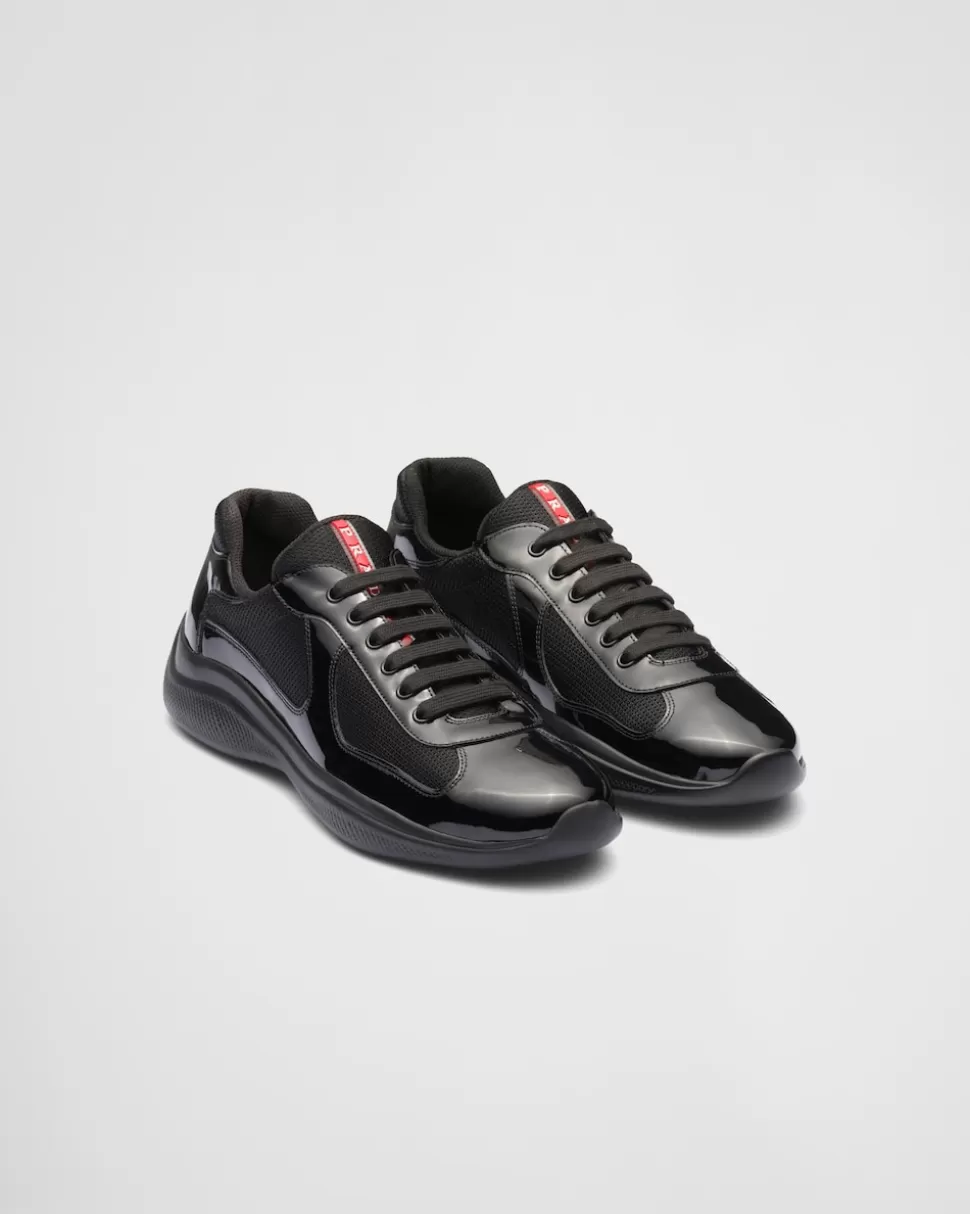 Prada Zapatillas America's Cup De Charol Y Tejido Técnico^Hombre ZAPATOS | ZAPATILLAS DEPORTIVAS