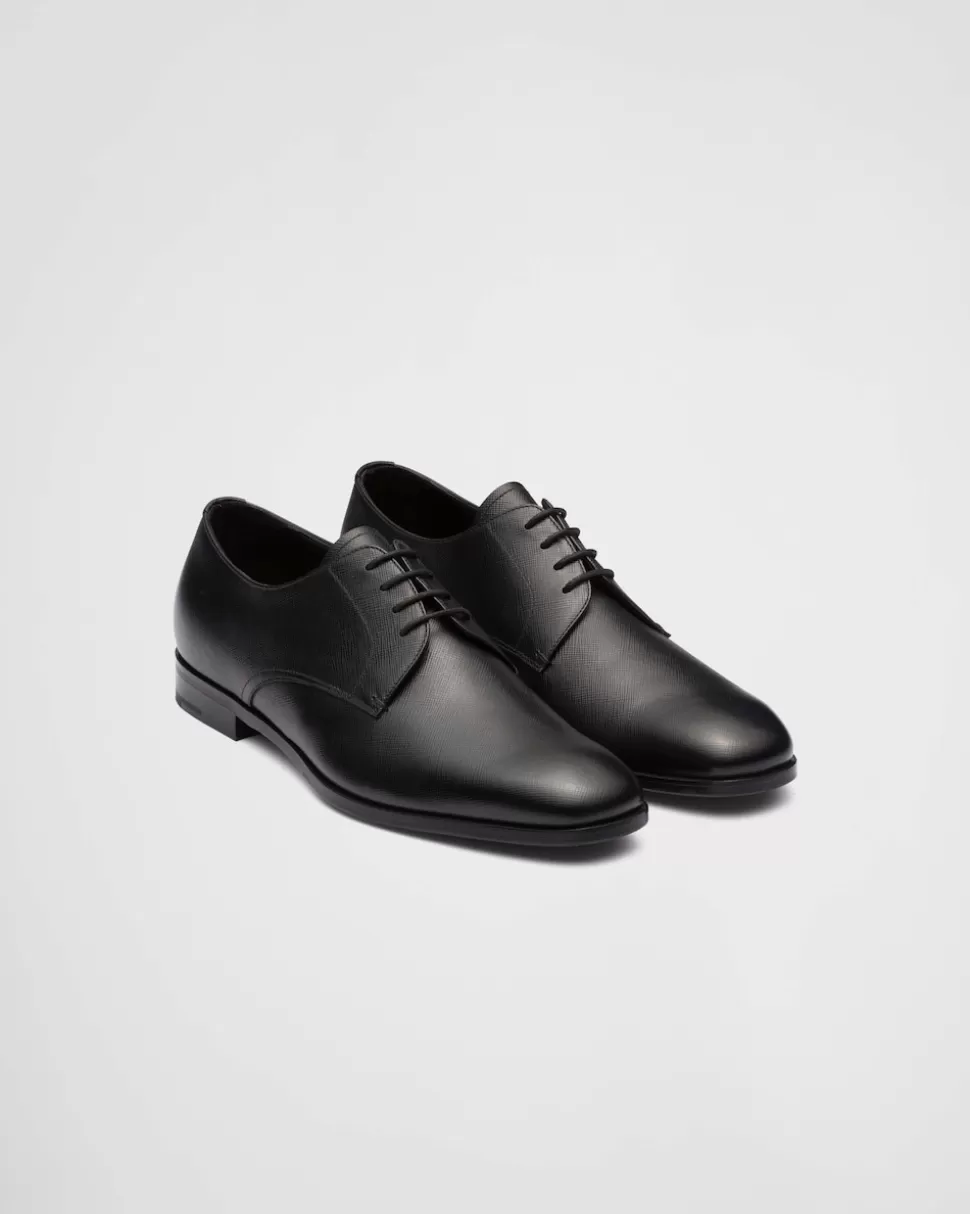 Prada Zapatos Derby En Piel Saffiano^Hombre ZAPATOS CON CORDONES