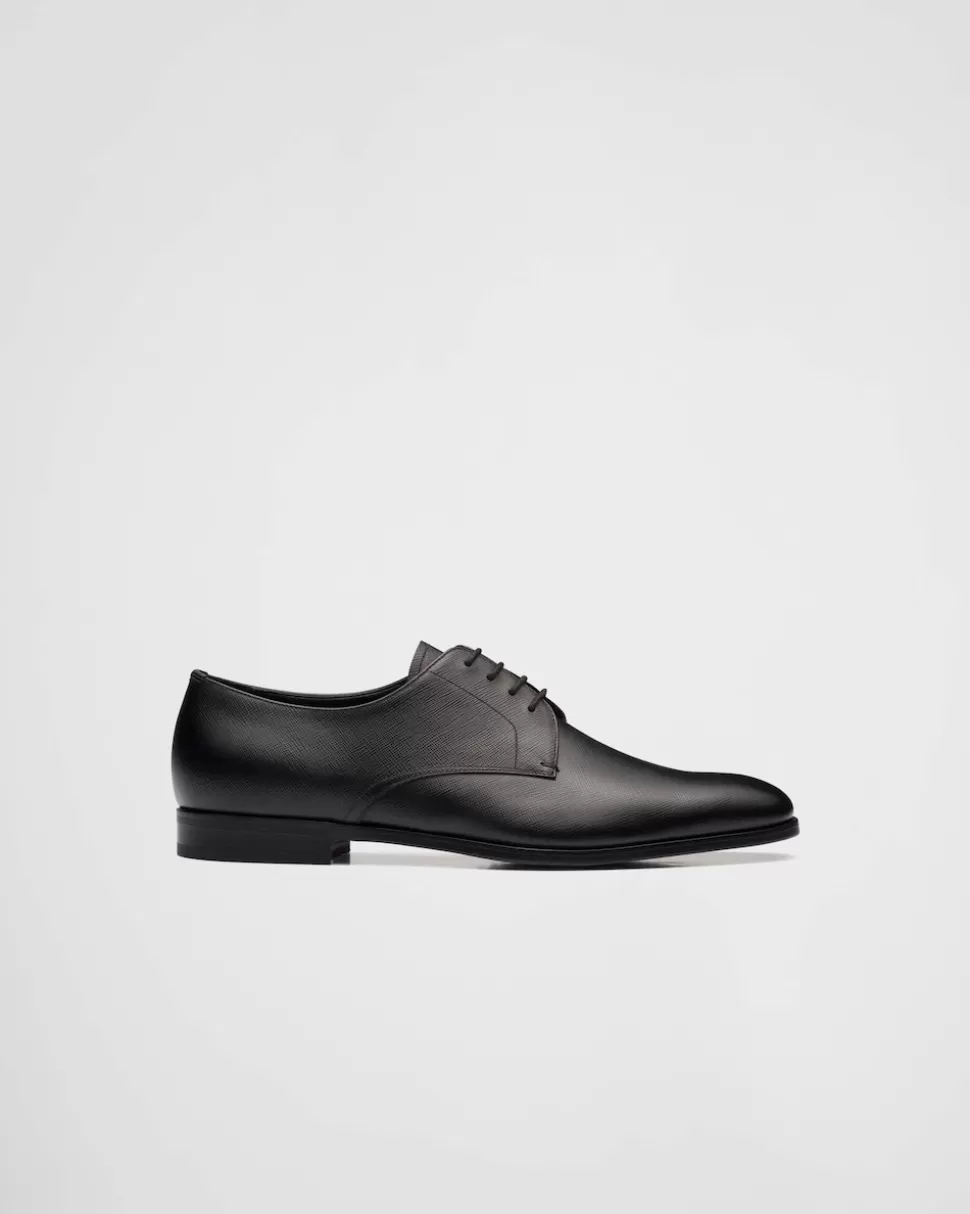 Prada Zapatos Derby En Piel Saffiano^Hombre ZAPATOS CON CORDONES