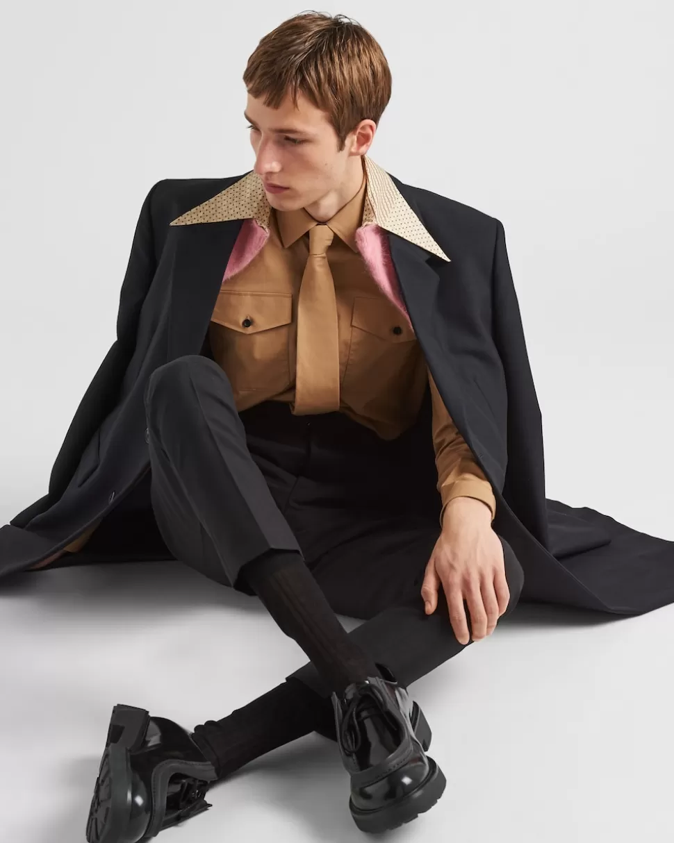 Prada Zapatos Diapason Con Cordones De Piel Mate Y Cepillada^Hombre ZAPATOS CON CORDONES