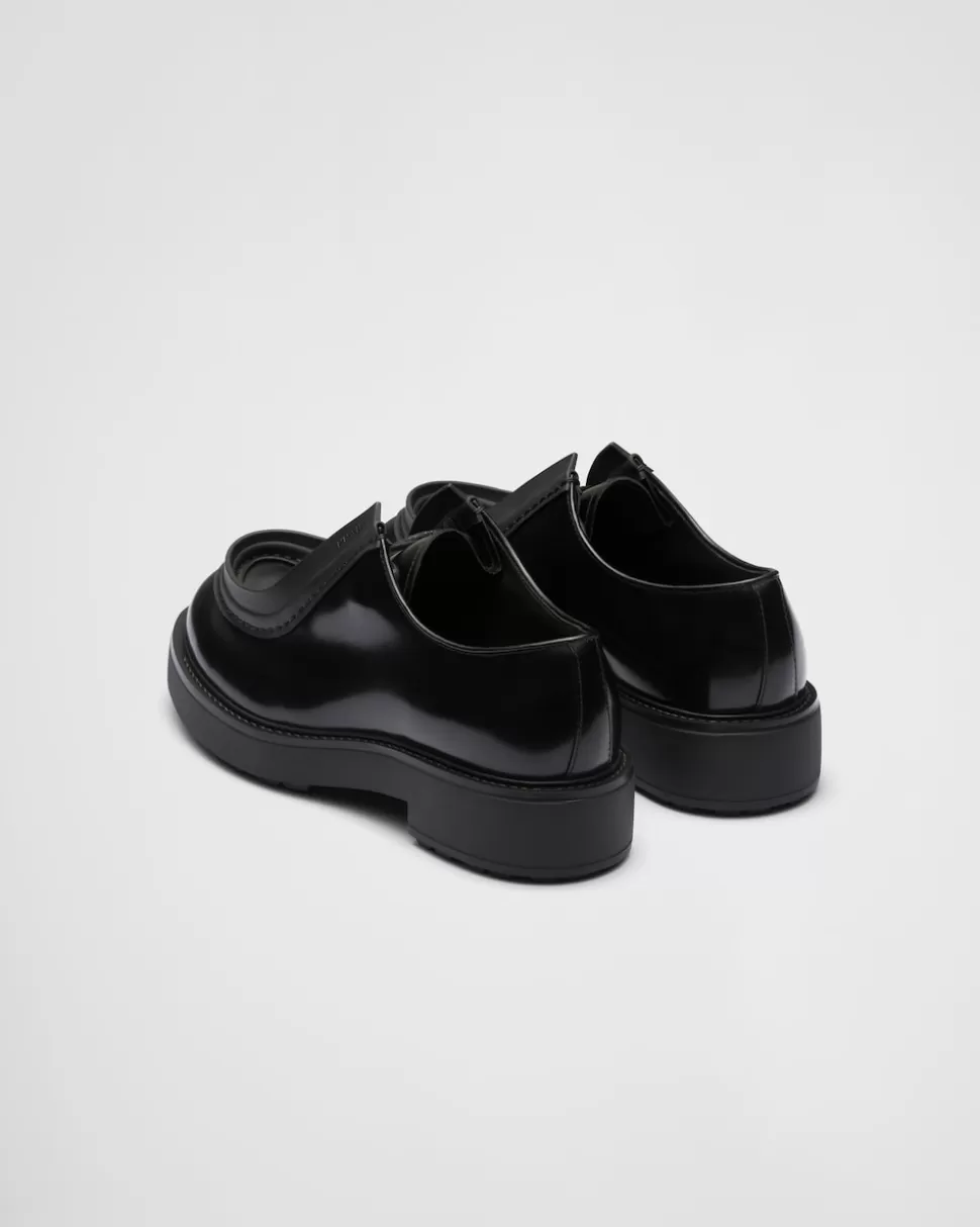 Prada Zapatos Diapason Con Cordones De Piel Mate Y Cepillada^Hombre ZAPATOS CON CORDONES