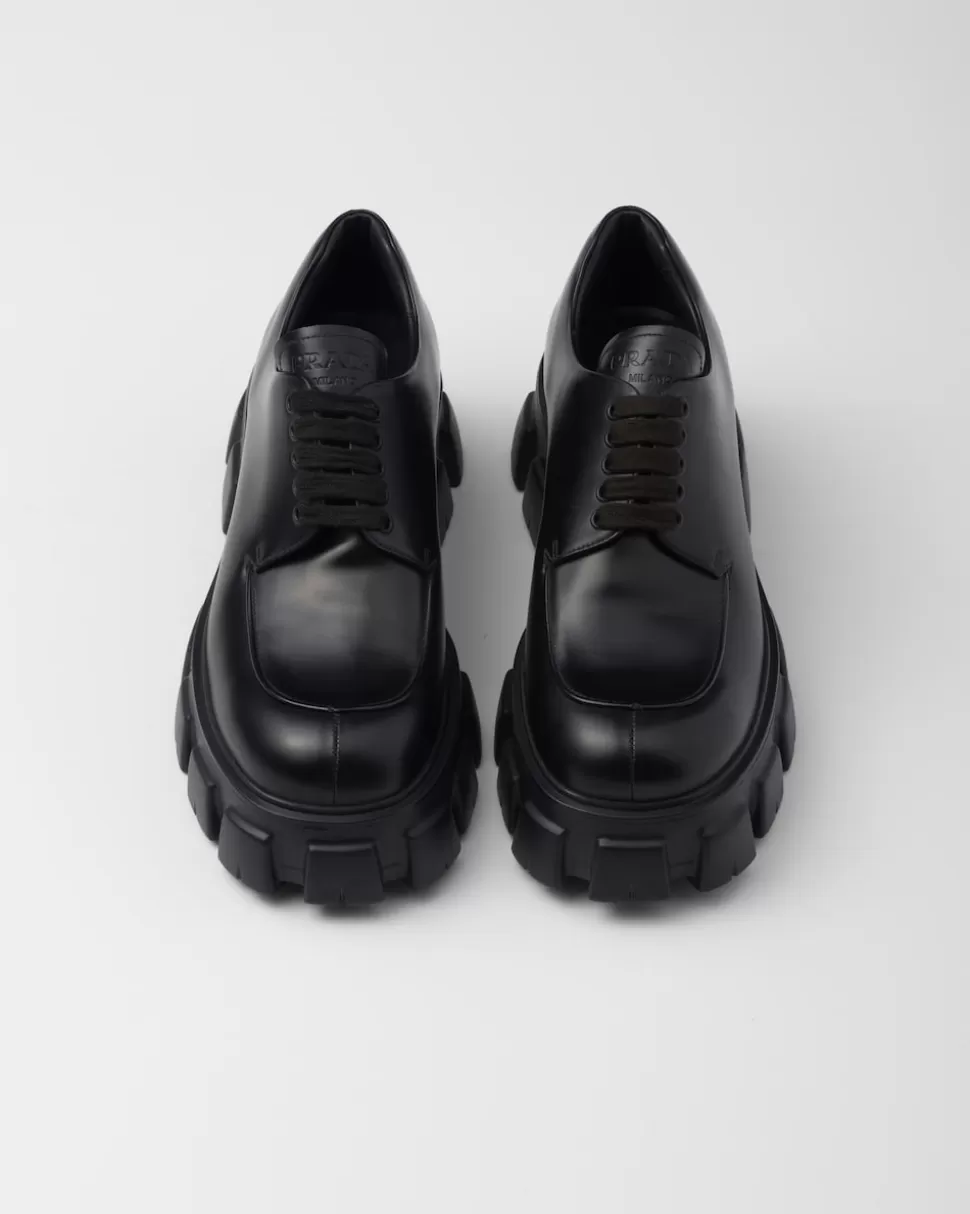 zapatos_monolith_en_piel_cepillada_y_cordones_225997.webp Prada Zapatos Monolith En Piel Cepillada Y Cordones^Hombre ZAPATOS CON CORDONES