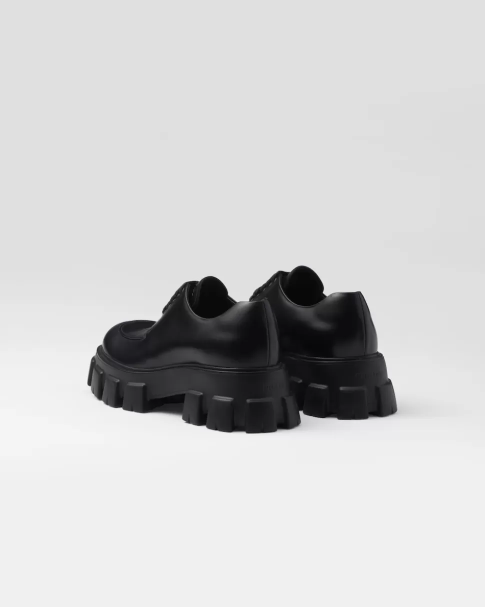 zapatos_monolith_en_piel_cepillada_y_cordones_225998.webp Prada Zapatos Monolith En Piel Cepillada Y Cordones^Hombre ZAPATOS CON CORDONES