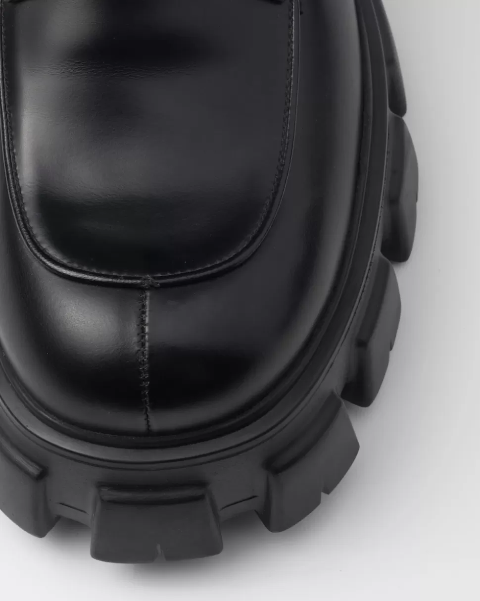 zapatos_monolith_en_piel_cepillada_y_cordones_226000.webp Prada Zapatos Monolith En Piel Cepillada Y Cordones^Hombre ZAPATOS CON CORDONES
